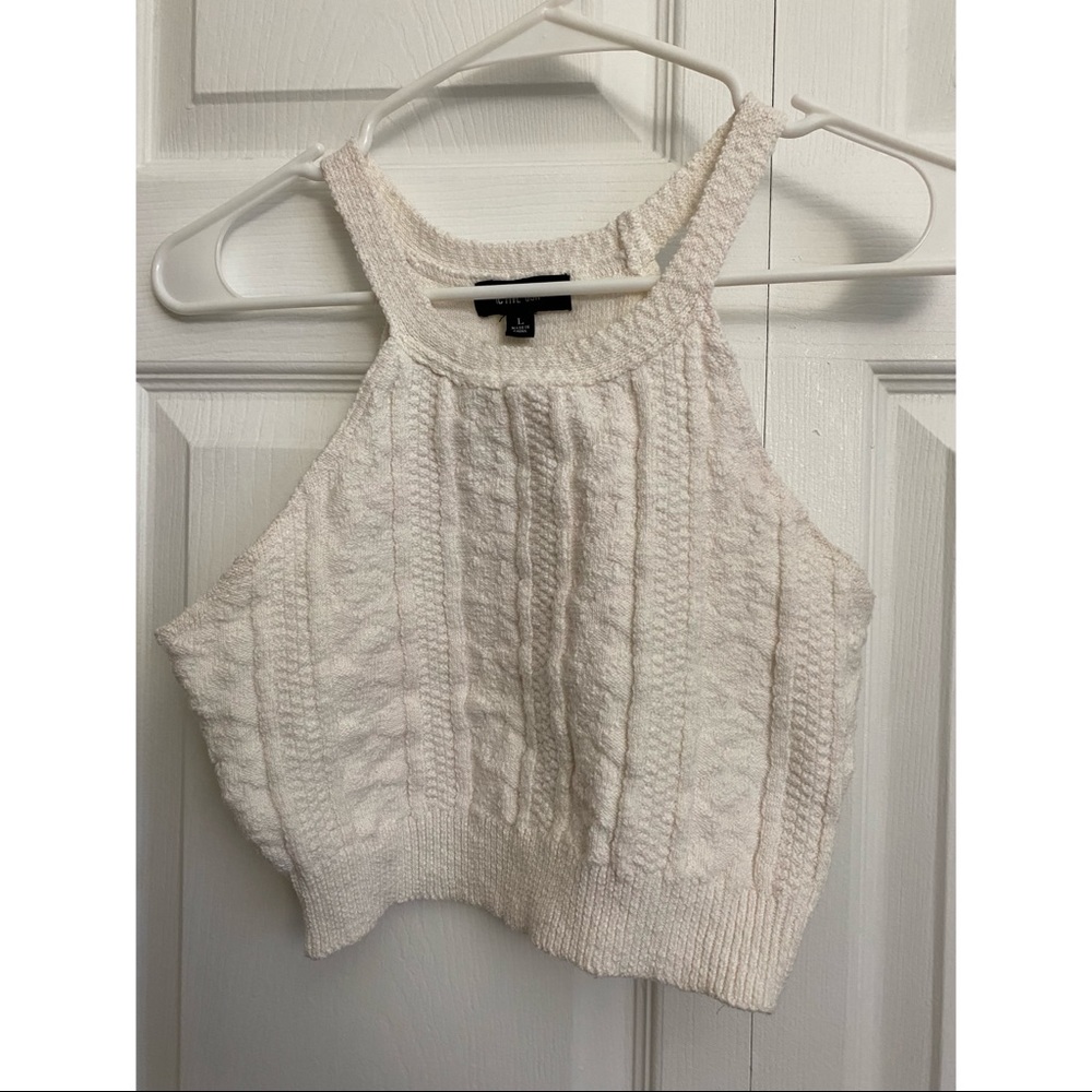 Cropped sweater tank